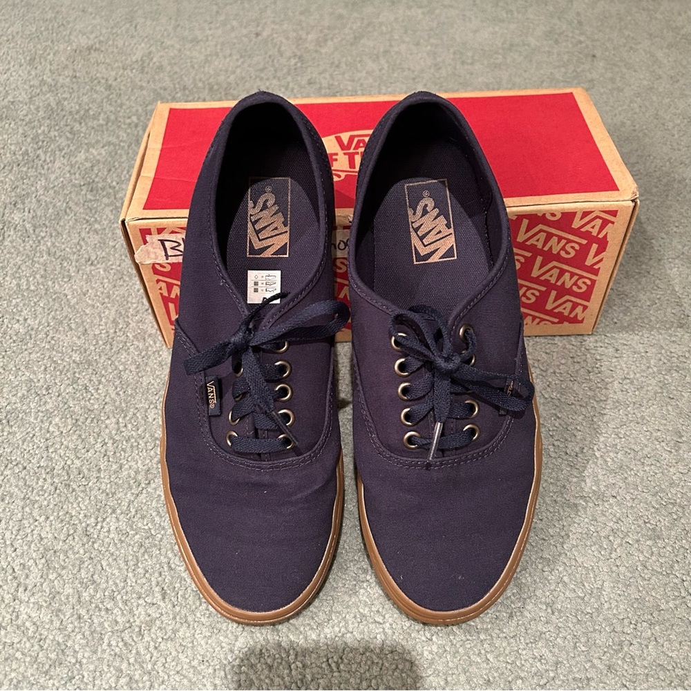 Vans Authentics Dress Blues (Navy) with Light Gum